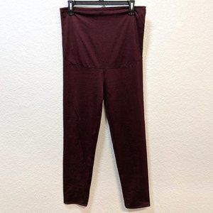 T4T Monica Maternity Ankle Legging, burgundy